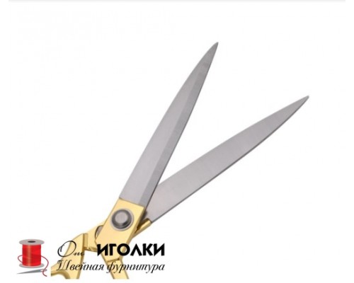 Ножницы портновские металлические  №9 арт.HK37-2 цв.золото уп.1 шт.