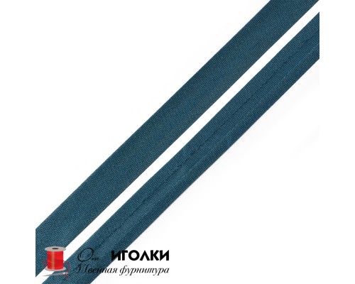Косая бейка атласная шир.15 мм арт.122-KBA цв.темно-синий уп.91,4 м